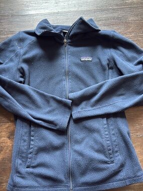 Patagonia Navy Zip-Up Fleece Jacket